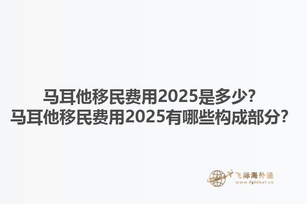 马耳他移民费用2025是多少？马耳他移民费用2025有哪些构成部分？