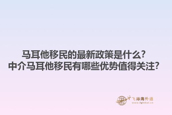 马耳他移民的最新政策是什么？中介马耳他移民有哪些优势值得关注？