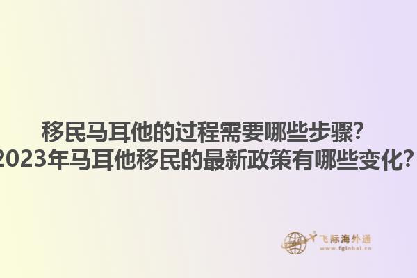 移民马耳他的过程需要哪些步骤？2023年马耳他移民的最新政策有哪些变化？