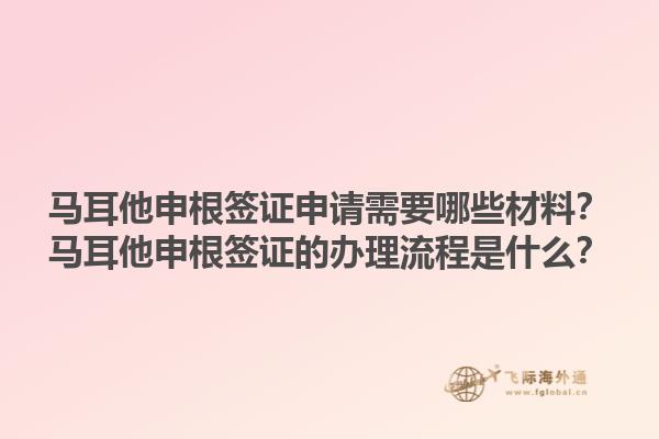 马耳他申根签证申请需要哪些材料？马耳他申根签证的办理流程是什么？