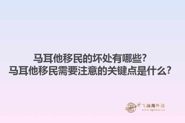 马耳他移民的坏处有哪些？马耳他移民需要注意的关键点是什么？