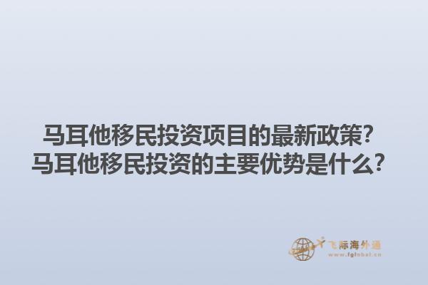马耳他移民投资项目的最新政策？马耳他移民投资的主要优势是什么？1.jpg