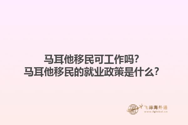 马耳他移民可工作吗？马耳他移民的就业政策是什么？1.jpg