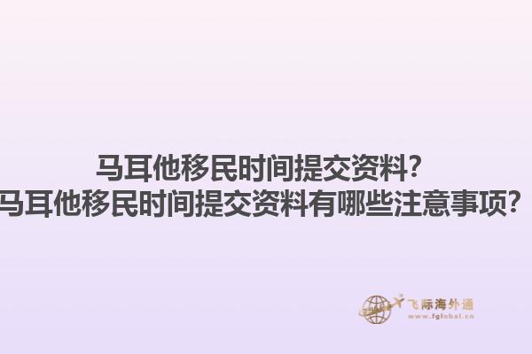 马耳他移民时间提交资料？马耳他移民时间提交资料有哪些注意事项？1.jpg
