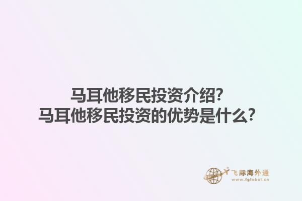 马耳他移民投资介绍？马耳他移民投资的优势是什么？1.jpg