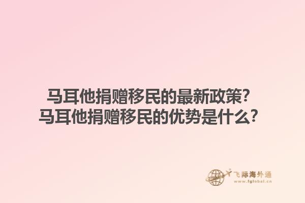 马耳他捐赠移民的最新政策？马耳他捐赠移民的优势是什么？1.jpg
