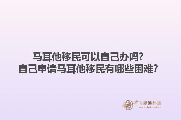 马耳他移民可以自己办吗？自己申请马耳他移民有哪些困难？1.jpg