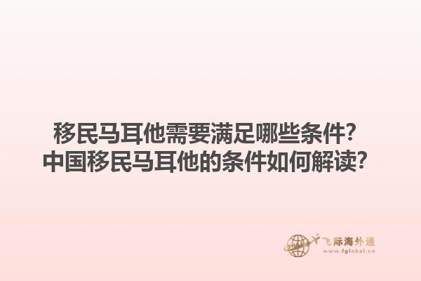 移民马耳他需要满足哪些条件？中国移民马耳他的条件如何解读？1.jpg