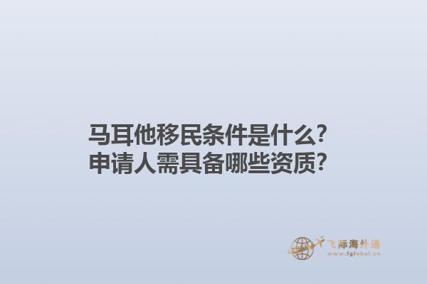 马耳他移民条件是什么？申请人需具备哪些资质？1.jpg