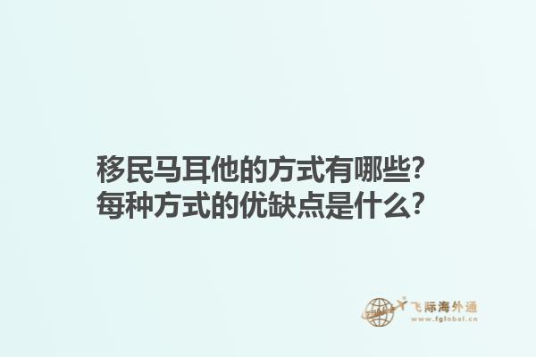 移民马耳他的方式有哪些？每种方式的优缺点是什么？1.jpg