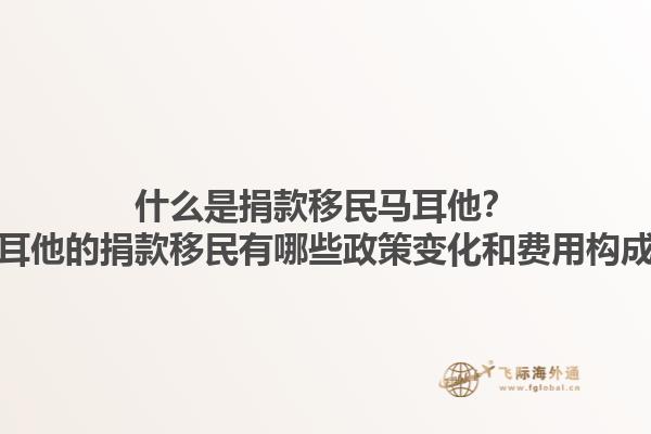 什么是捐款移民马耳他？马耳他的捐款移民有哪些政策变化和费用构成？1.jpg