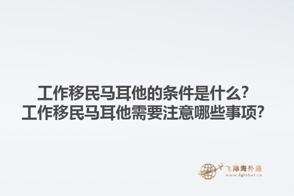 工作移民马耳他的条件是什么？工作移民马耳他需要注意哪些事项？