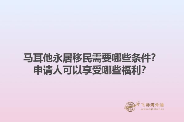 马耳他永居移民需要哪些条件？申请人可以享受哪些福利？