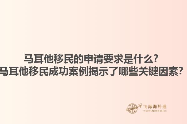 马耳他移民的申请要求是什么？马耳他移民成功案例揭示了哪些关键因素？