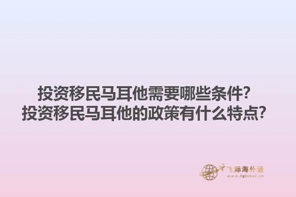 投资移民马耳他需要哪些条件？投资移民马耳他的政策有什么特点？