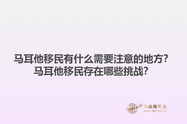 马耳他移民有什么需要注意的地方？马耳他移民存在哪些挑战？