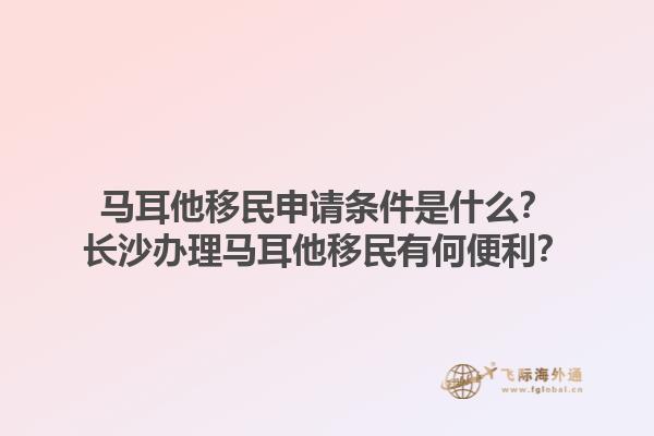 马耳他移民申请条件是什么？长沙办理马耳他移民有何便利？