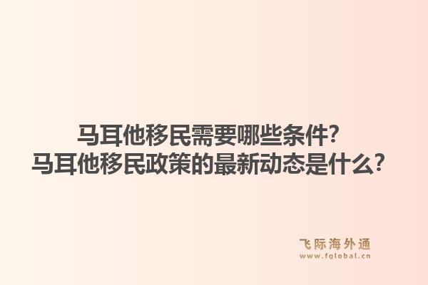 马耳他移民需要哪些条件？马耳他移民政策的最新动态是什么？1.jpg
