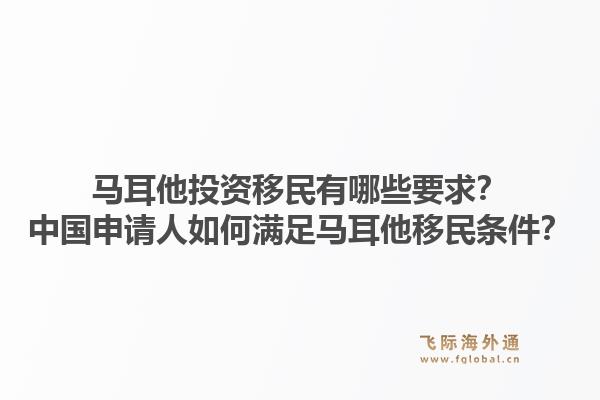 马耳他投资移民有哪些要求？中国申请人如何满足马耳他移民条件？1.jpg