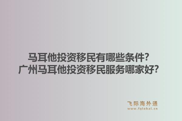 马耳他投资移民有哪些条件？广州马耳他投资移民服务哪家好？1.jpg