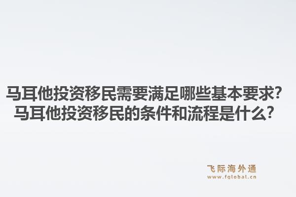 马耳他投资移民需要满足哪些基本要求？马耳他投资移民的条件和流程是什么？1.jpg