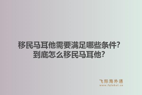 移民马耳他需要满足哪些条件？到底怎么移民马耳他？1.jpg