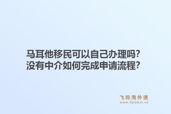 马耳他移民可以自己办理吗？没有中介如何完成申请流程？1.jpg