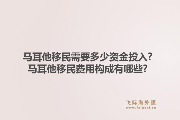 马耳他移民需要多少资金投入?马耳他移民费用构成有哪些?1.jpg