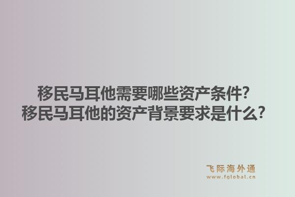 移民马耳他需要哪些资产条件？移民马耳他的资产背景要求是什么？1.jpg