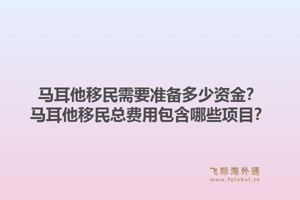 马耳他移民需要准备多少资金？马耳他移民总费用包含哪些项目？1.jpg