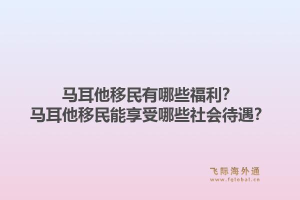 马耳他移民有哪些福利？马耳他移民能享受哪些社会待遇？1.jpg