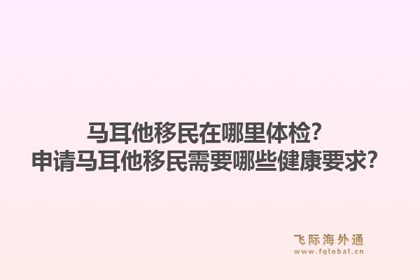 马耳他移民在哪里体检？申请马耳他移民需要哪些健康要求？1.jpg