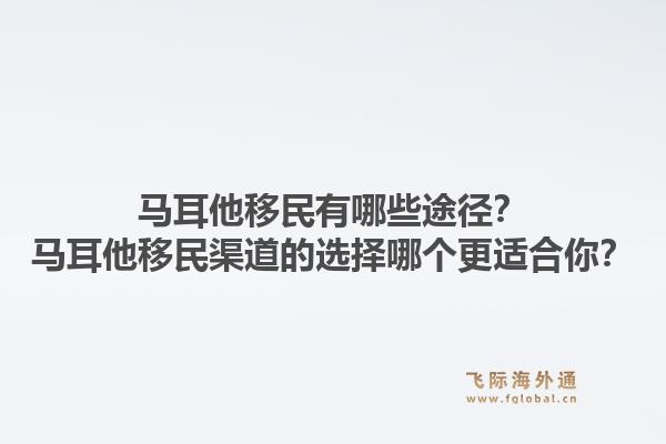 马耳他移民有哪些途径?马耳他移民渠道的选择哪个更适合你?1.jpg