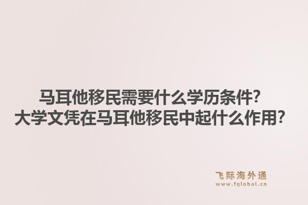 马耳他移民需要什么学历条件?大学文凭在马耳他移民中起什么作用?1.jpg