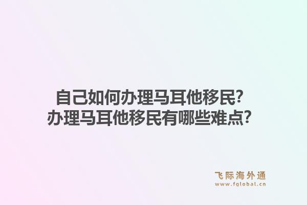 自己如何办理马耳他移民?办理马耳他移民有哪些难点?1.jpg