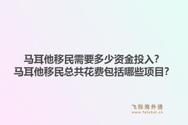 马耳他移民需要多少资金投入?马耳他移民总共花费包括哪些项目?1.jpg