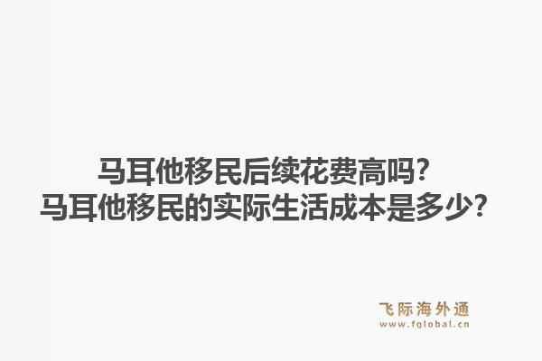马耳他移民后续花费高吗?马耳他移民的实际生活成本是多少?1.jpg