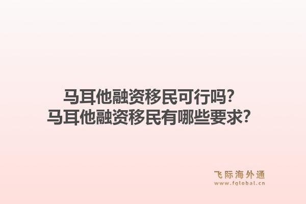 马耳他融资移民可行吗?马耳他融资移民有哪些要求?1.jpg