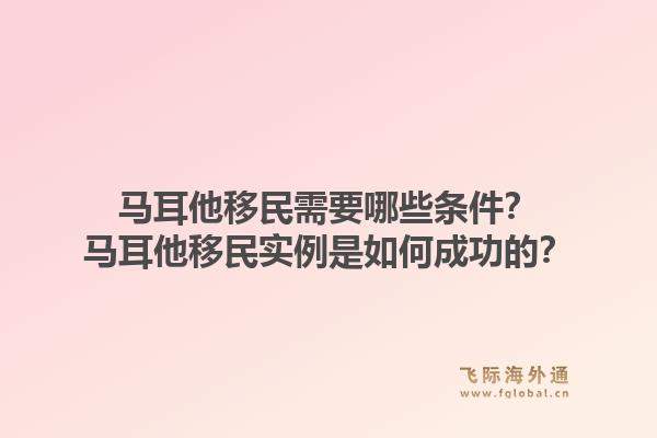 马耳他移民需要哪些条件？马耳他移民实例是如何成功的？1.jpg