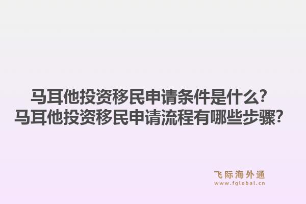 马耳他投资移民申请条件是什么？马耳他投资移民申请流程有哪些步骤？1.jpg