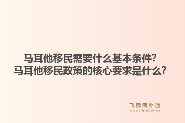 马耳他移民需要什么基本条件？马耳他移民政策的核心要求是什么？1.jpg