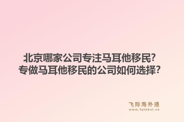 北京哪家公司专注马耳他移民？专做马耳他移民的公司如何选择？1.jpg