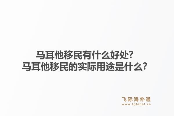 马耳他移民有什么好处？马耳他移民的实际用途是什么？