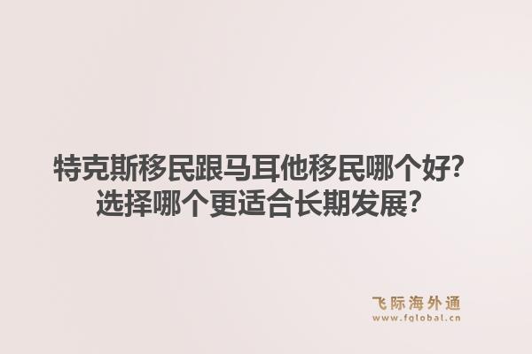 特克斯移民跟马耳他移民哪个好?选择哪个更适合长期发展?1.jpg