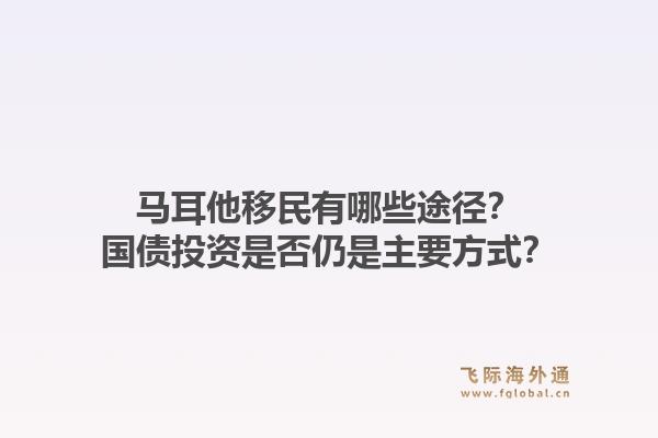 马耳他移民有哪些途径?国债投资是否仍是主要方式?1.jpg