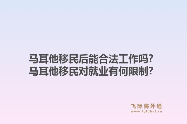 马耳他移民后能合法工作吗?马耳他移民对就业有何限制?1.jpg