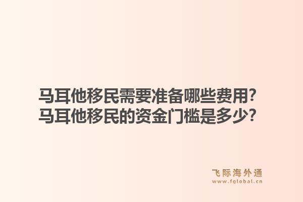 马耳他移民需要准备哪些费用？马耳他移民的资金门槛是多少？1.jpg