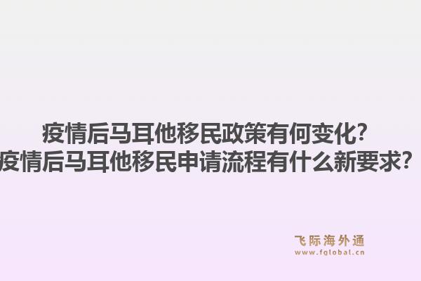 疫情后马耳他移民政策有何变化？疫情后马耳他移民申请流程有什么新要求？