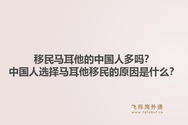 移民马耳他的中国人多吗？中国人选择马耳他移民的原因是什么？
