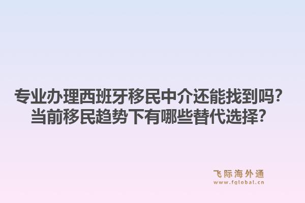 专业办理西班牙移民中介还能找到吗？当前移民趋势下有哪些替代选择？1.jpg